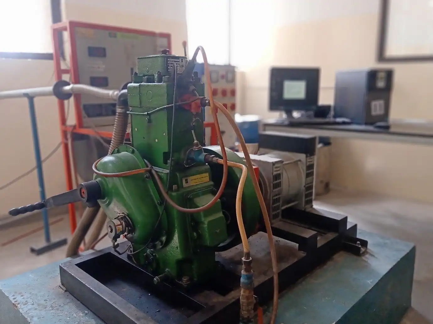 Computerized Single Cylinder Diesel Engine Test Rig with Electrical Dynamometer